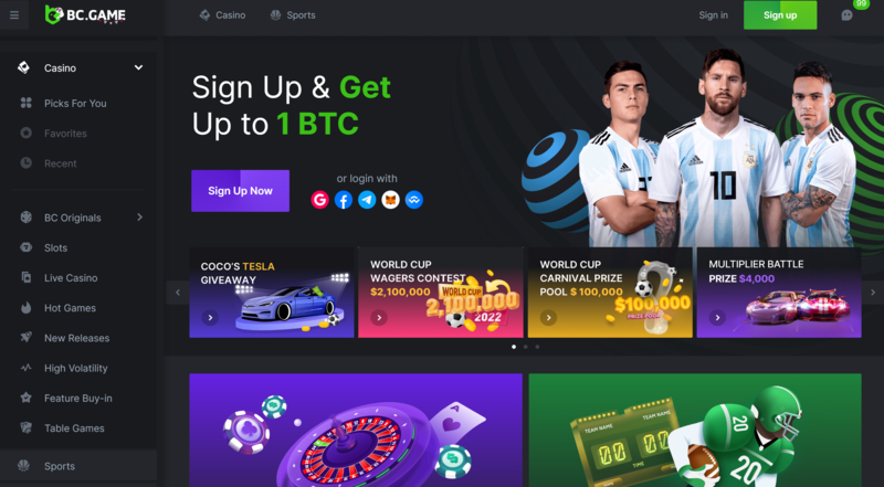 استمتع بتجربة الألعاب مع BC Game UAE